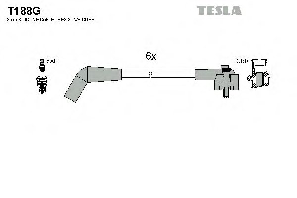 TESLA T188G Ignition Cable Kit